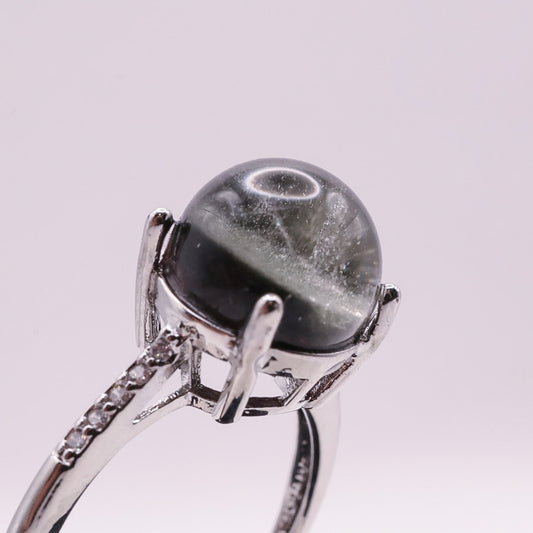 Garden Quartz Adjustable Ring ~ Green | #6