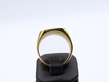Mens gold-plated ring