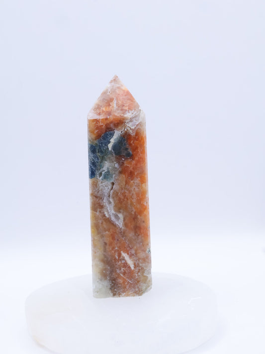 Orange Calcite/Apatite  Crystal Point Medium Size 90-140mm |  #2