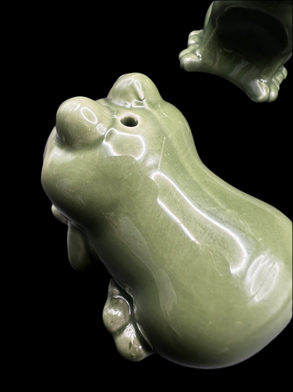 Naughty Playful Frogs Collectible Salt and Pepper Shakers