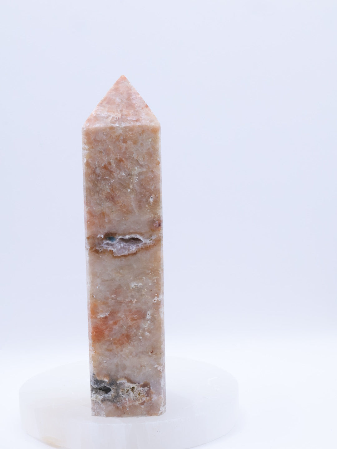 Orange Calcite/Apatite 
Crystal Point Medium Size 90-140mm | #1