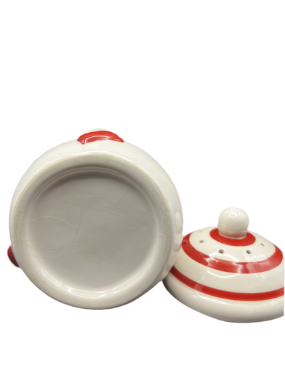 Novelty Ceramic Snowman Mug with Lid and Steam Holes