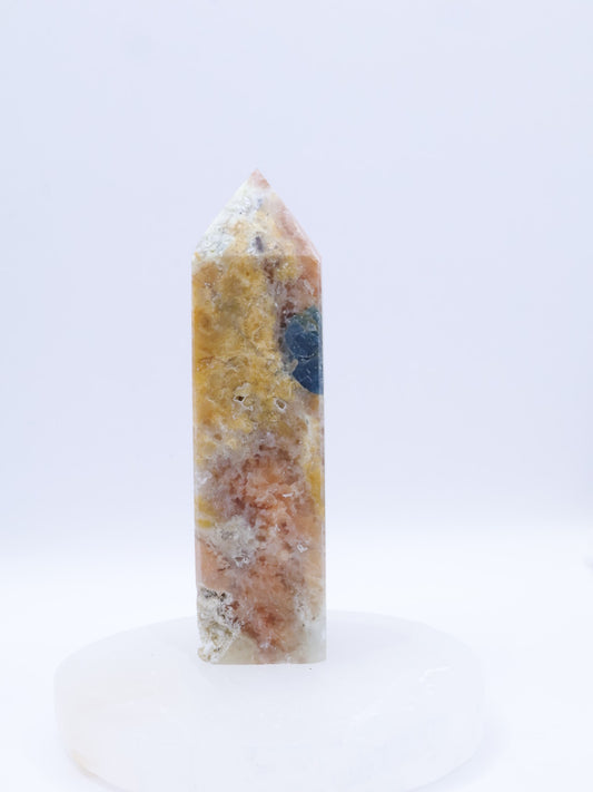 Orange Calcite/Apatite  Crystal Point Medium Size 90-140mm |  #2