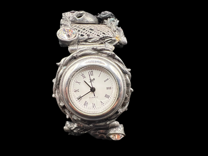 Victorian Gothic Watch – Alchemy Pewter with Skulls, Roses & Crystals