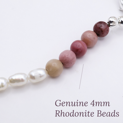 Australian Handmade Adjustable Pregnancy & Postpartum Silver-plated Crystal Bracelet | 19cm