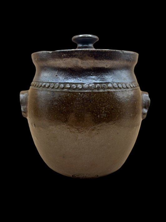 Vintage Bendigo Pottery Epsom Stoneware 15cm Lidded Canister