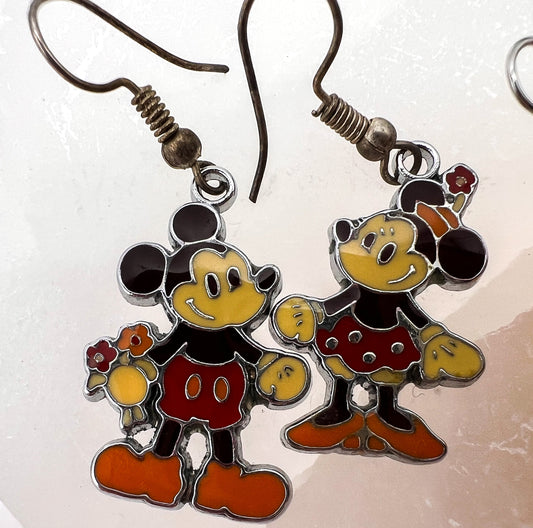 Mickey & Minnie Mouse and Daisy Duck Earring Bundle, Dangle Fashion Jewellery