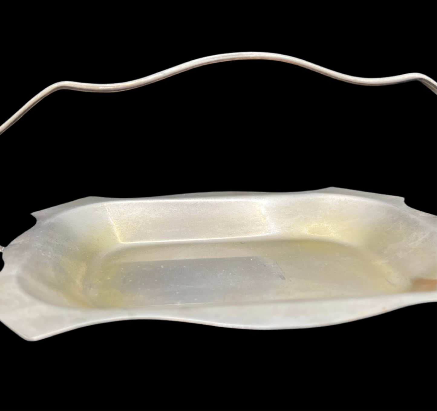 Vintage Goldcraft Anodised Aluminium Handled Bread Basket | Mid-Century Australian Serving Dish | Elegant Retro Fruit Bowl