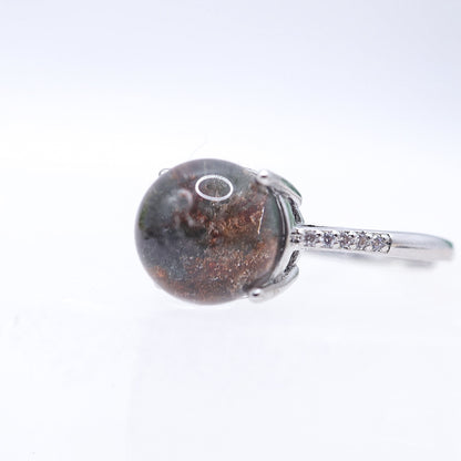 Garden Quartz Adjustable Ring