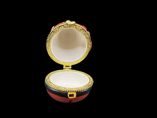 Vintage Avon Porcelain Santa Jewellery Box