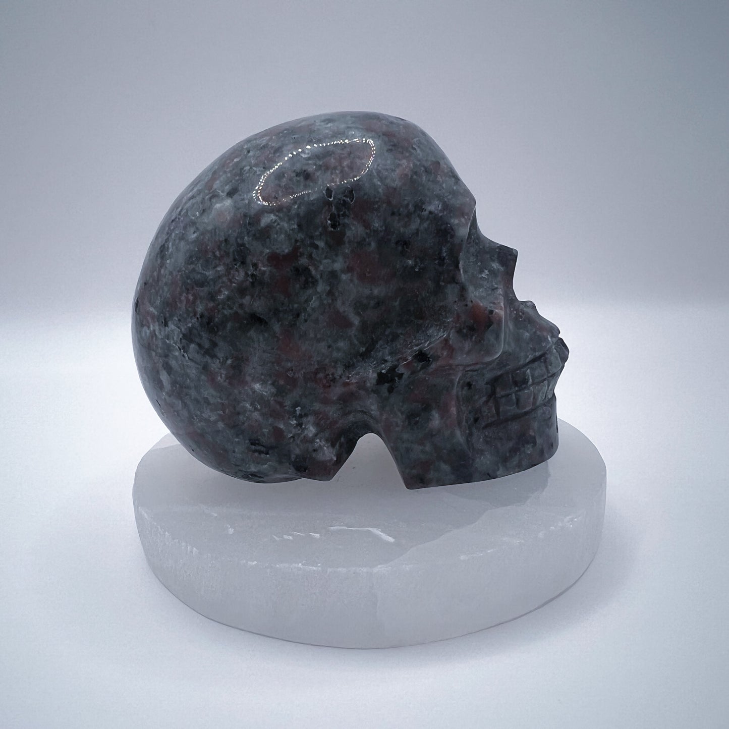 Yooperlite UV Reactive Skull || Medium Size 8cm