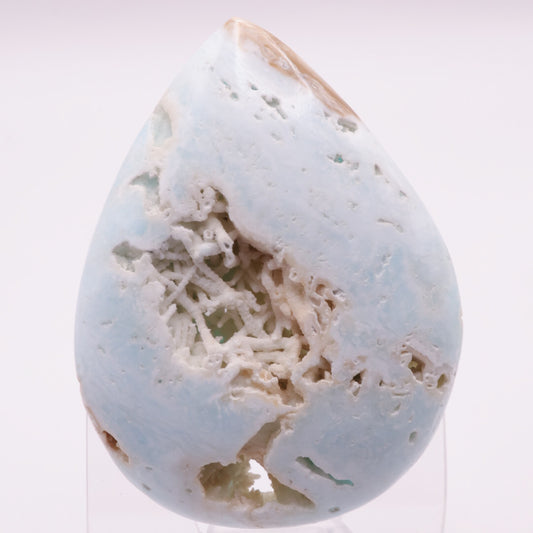 Caribbean Calcite (Aragonite) Heart 98g Medium Size 8cm | #3