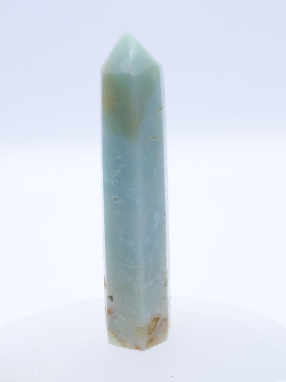 Sky Blue Quartz (Chalcedony) Crystal Point Small 65-100mm | #2