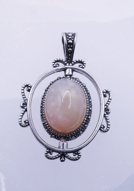 Sakura Agate Rotating Pendant | #2