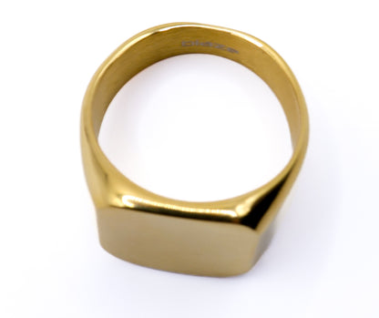Mens gold-plated ring