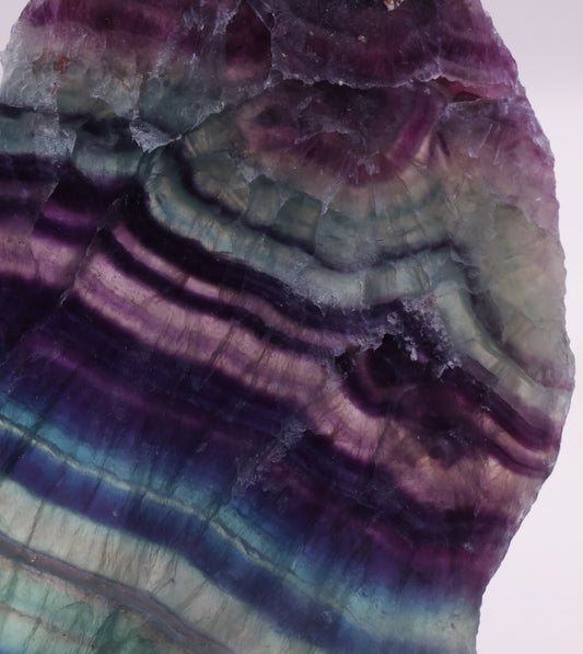 Rainbow Fluorite Slice Medium Size || #1