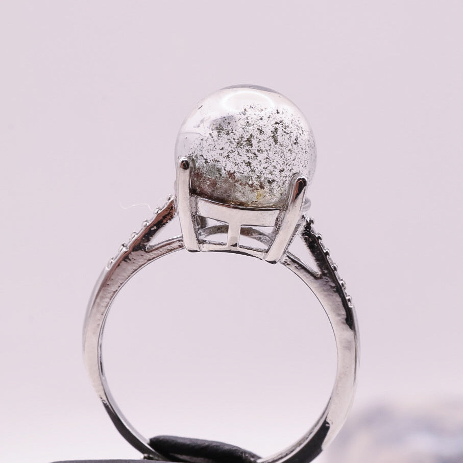 Garden Quartz Adjustable Ring ~ Green, Auburn & Yellow | #4