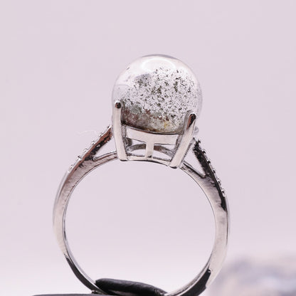 Garden Quartz Adjustable Ring ~ Green, Auburn & Yellow | #4