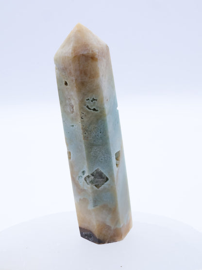 Sky Blue Quartz (Chalcedony) Crystal Point Small 65-100mm | #3