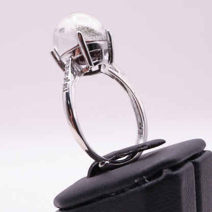 Garden Quartz Adjustable Ring ~ Burnt Orange | #8