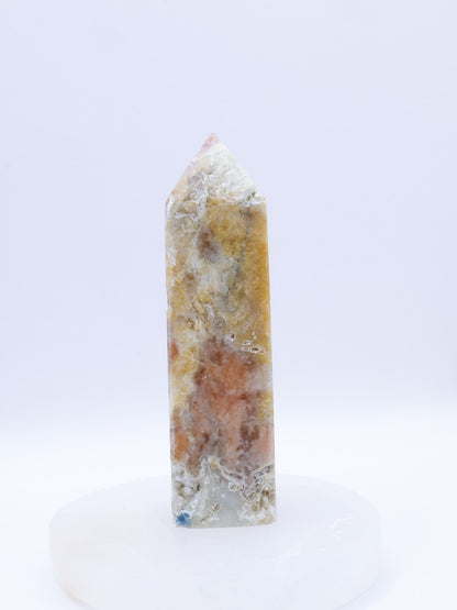 Orange Calcite/Apatite  Crystal Point Medium Size 90-140mm |  #2
