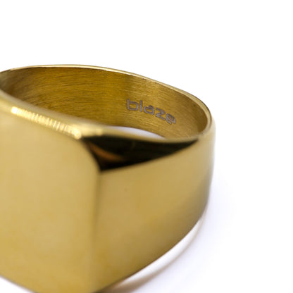 Mens gold-plated ring