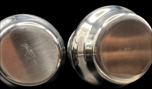 Vintage 18/10 Stainless Steel Milk & Creamer Set – Lucky Wood Japan