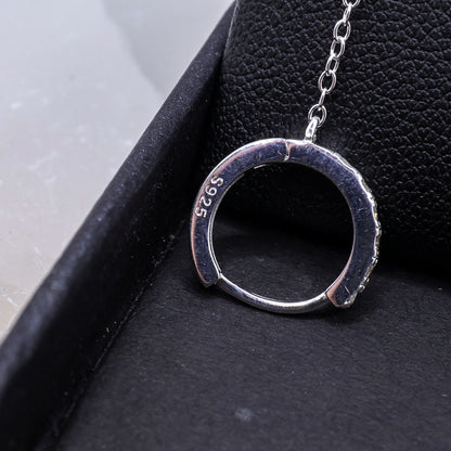 Evil Eye Double Stud Hoop Chain Earrings | .925 Sterling Silver