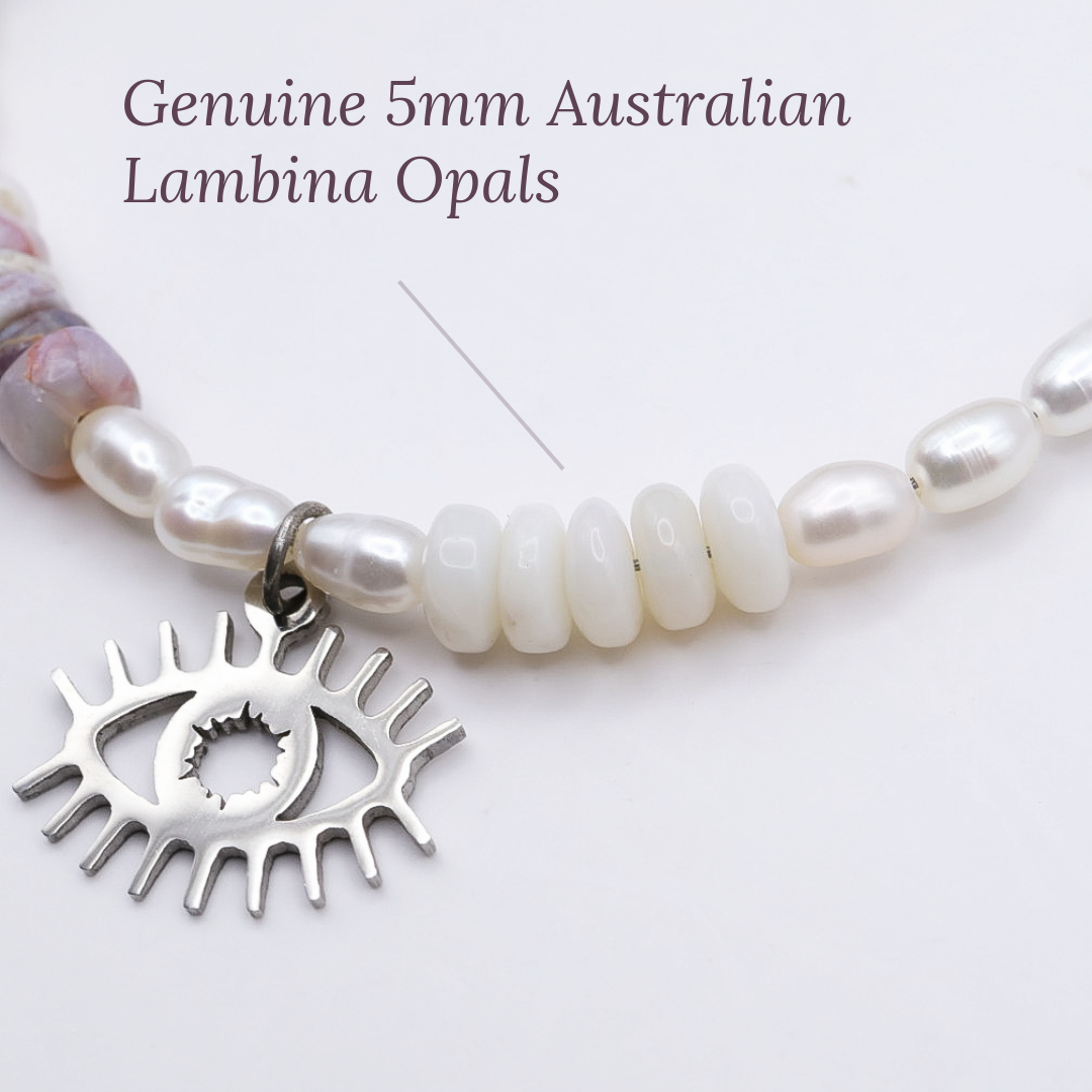 Australian Handmade Adjustable Pregnancy & Postpartum Silver-plated Crystal Bracelet | 19cm