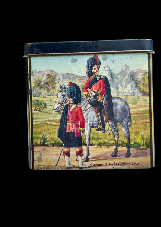 Collectible Scotch Whiskey Tin - Empty, Vintage Barware with Heritage-style