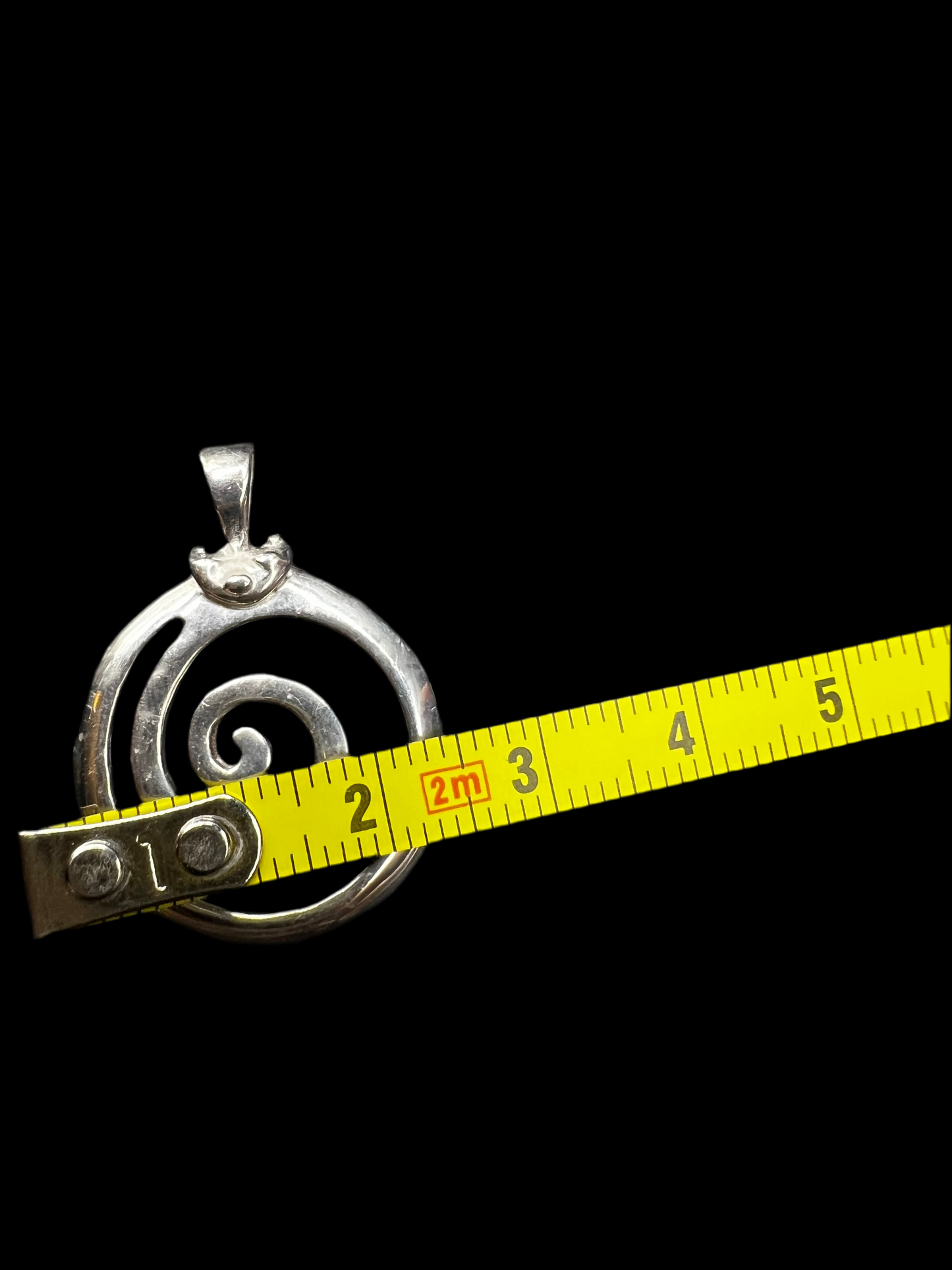 925 Silver Swirl Pendant