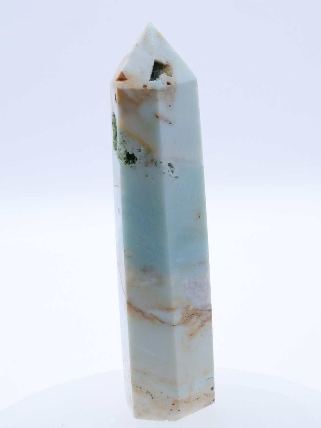 Sky Blue Quartz (Chalcedony) Crystal Point Small 65-100mm || Tower #4