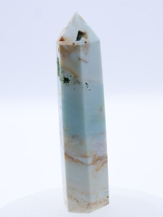 Sky Blue Quartz (Chalcedony) Crystal Point Small 65-100mm || Tower #4