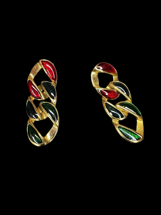 10kt Gold Plated Vintage Gold Tone Costume Jewellery Earrings, Acid Tested