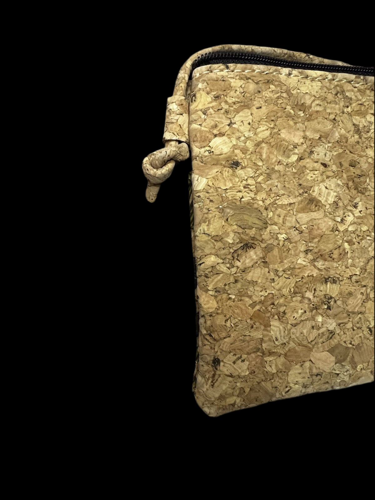 Vegan Eco Friendly Cork Crossbody, Tropical Casual Women’s Handbag With Strap