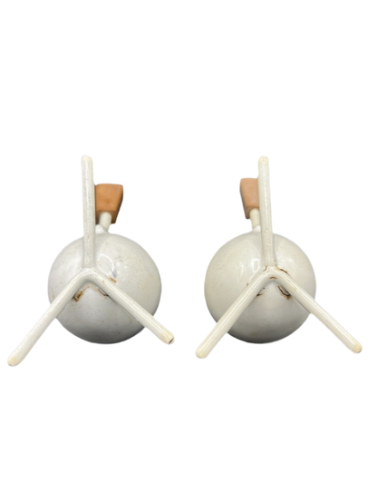 Rare Set Of 6 Tripod Egg Cups Mid-Century Modern, Retro Kitchen Accessories