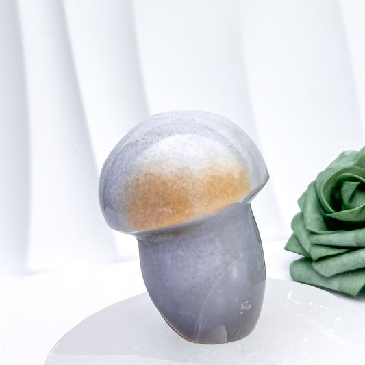 Jasper Mushroom Carving #4 | 222g x 7.5cm