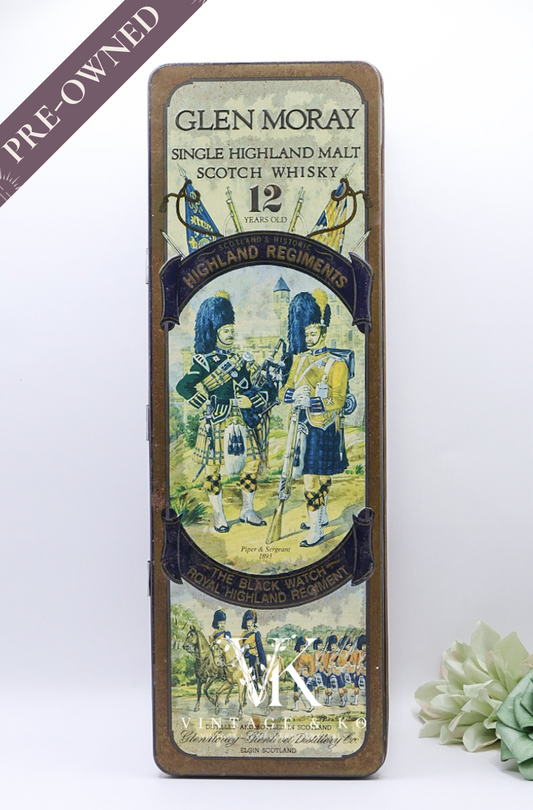 Collectible Glen Moray Scotch Whiskey Tin - Empty