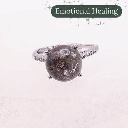 Garden Quartz Adjustable Ring | #9