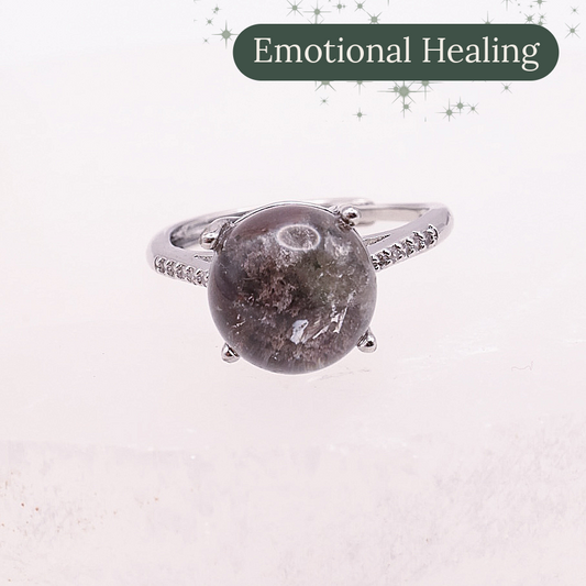 Garden Quartz Adjustable Ring | #9
