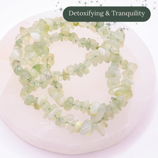New Jade Crystal Chip Bracelet