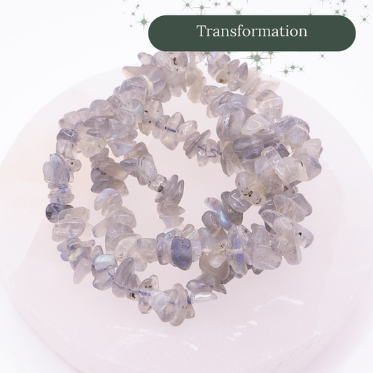 Labradorite Crystal Chip Bracelet