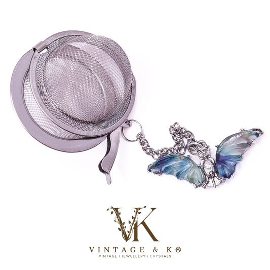 Green Fluorite Bat Tea Infuser