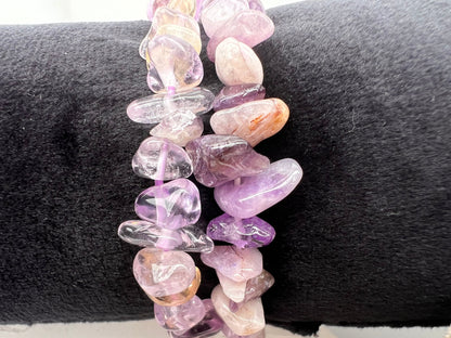 A Grade Amethyst Crystal Chip Bracelet