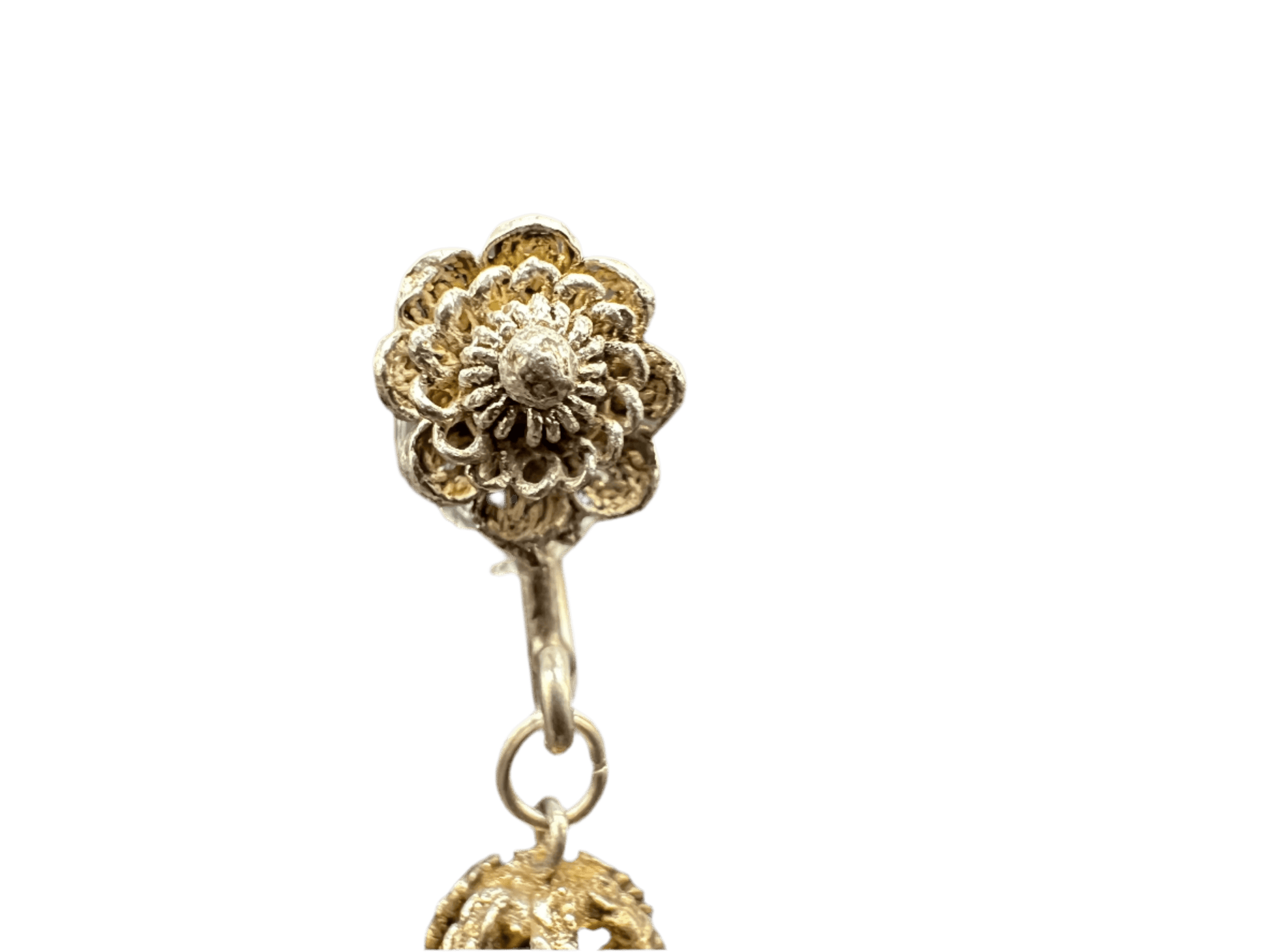 Art Deco Style Red Screw Back Drop Earrings