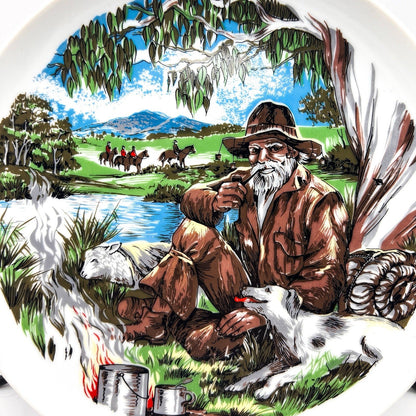 Australian Memorabilia Collectible Folk Song Plate - Waltzing Matilda