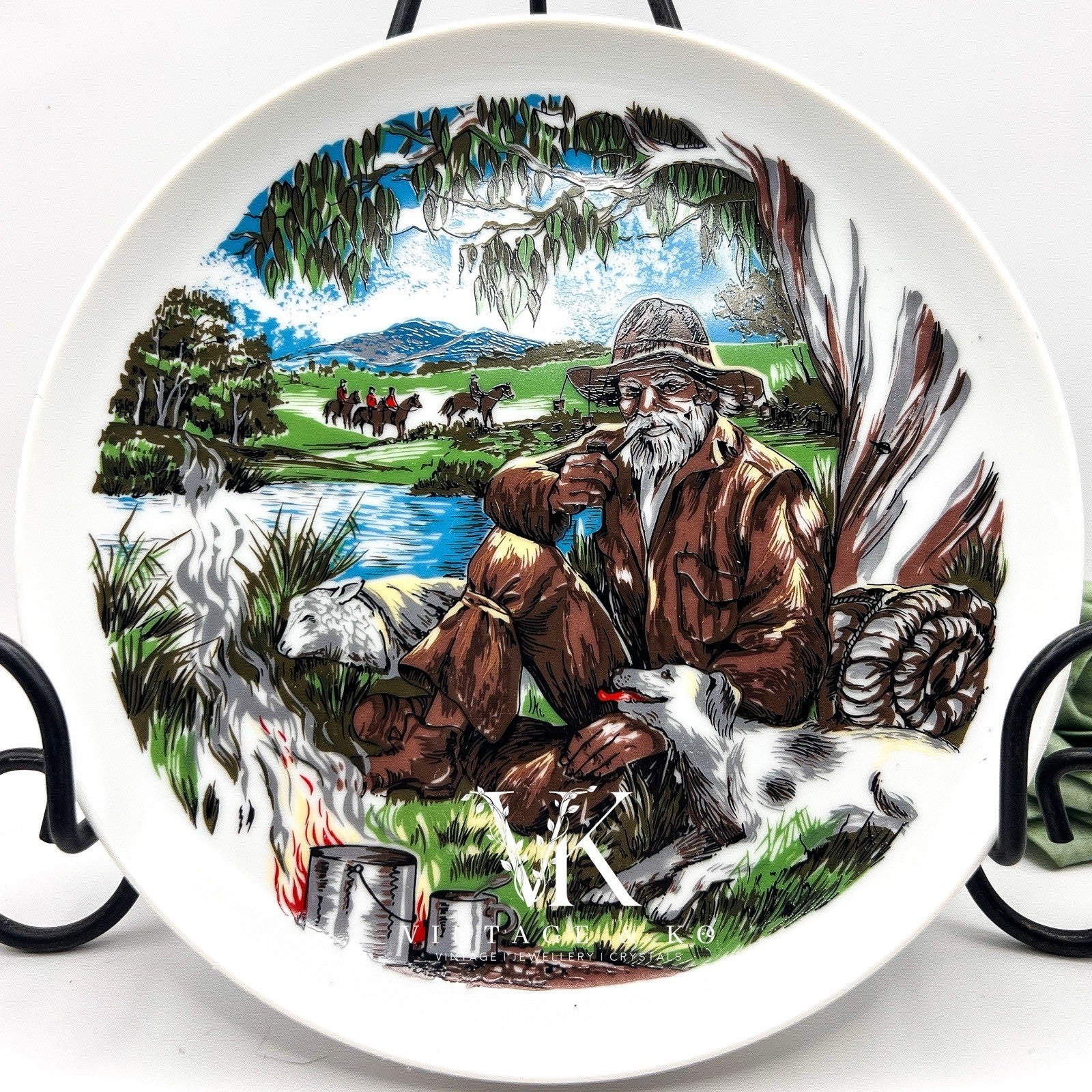 Australian Memorabilia Collectible Folk Song Plate - Waltzing Matilda