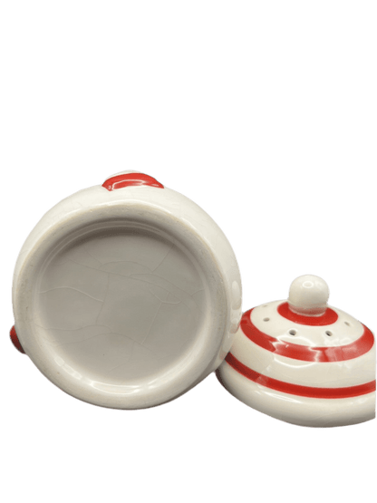 Avon Ceramic Snowman Mug with Lid and Steam Holes