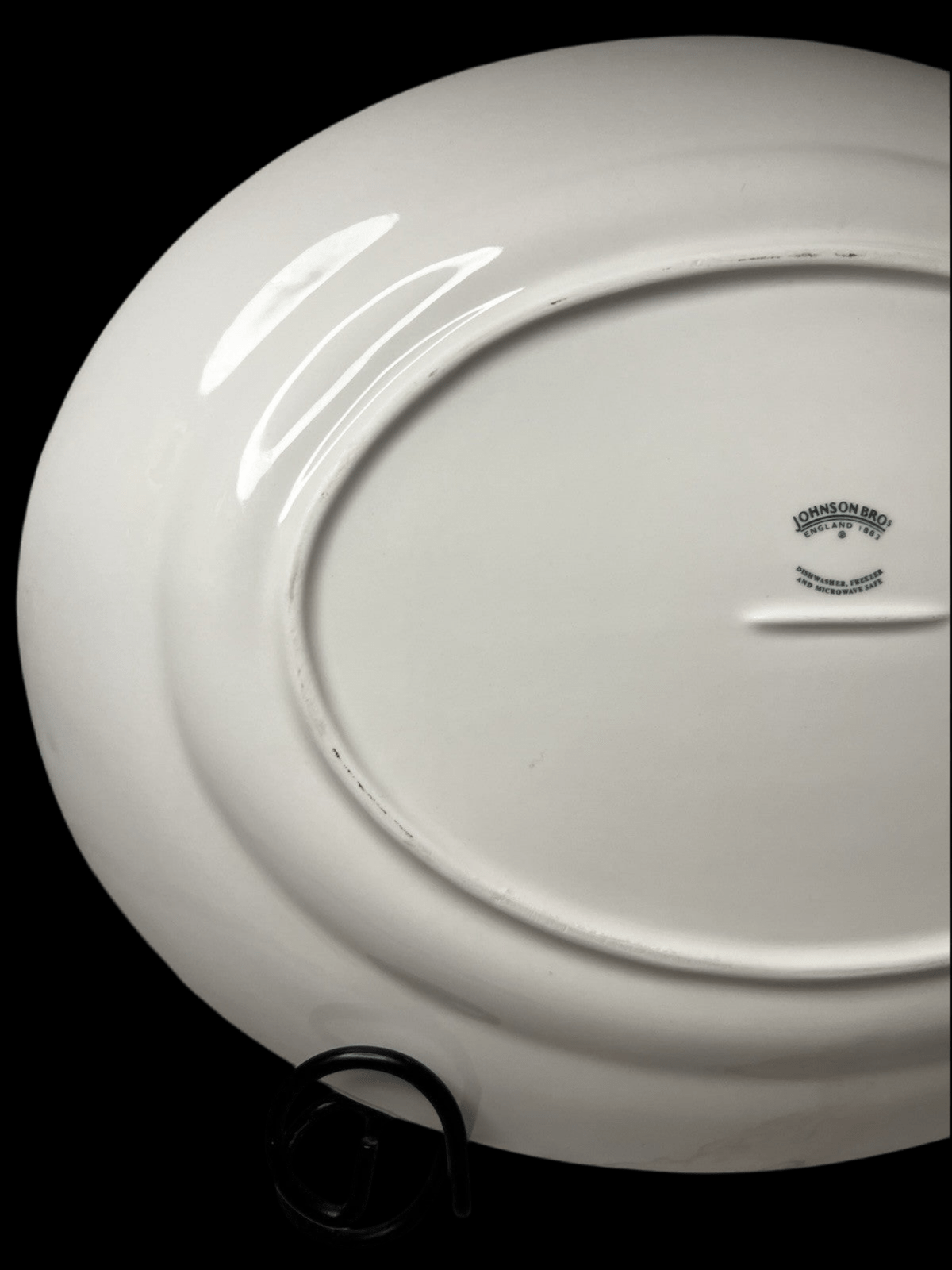 Blue Asian Platter, Vintage Blue Willow 13.78" Serving Plate