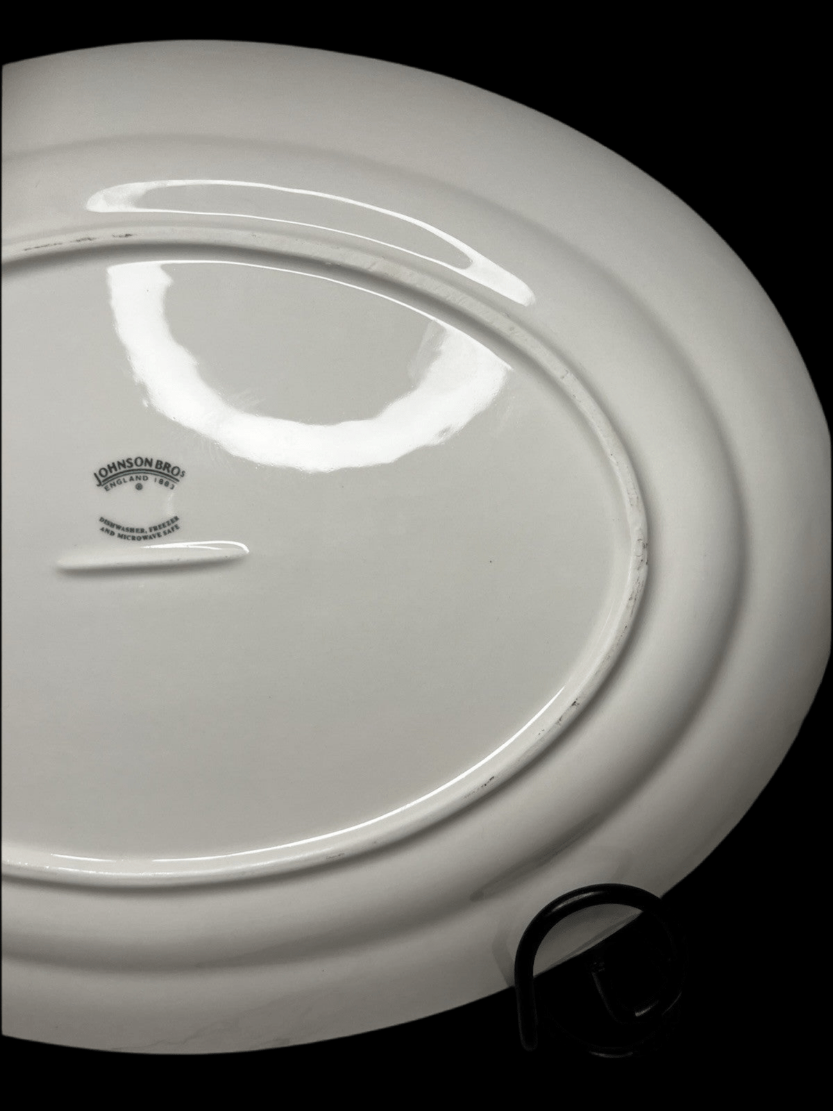 Blue Asian Platter, Vintage Blue Willow 13.78" Serving Plate